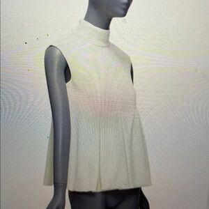 Emilia Wickstead cream crepe swing top sz 4